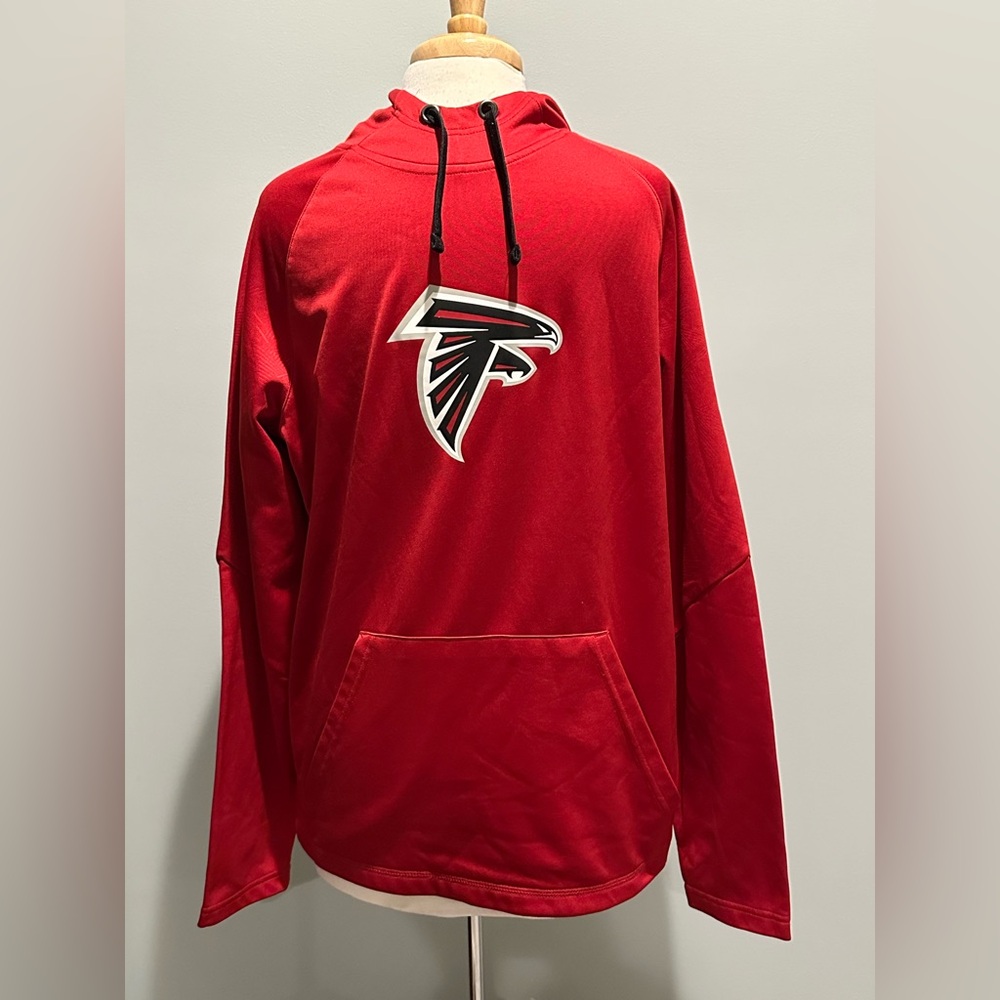 Fanatics Atlanta Falcons NFL Red/Black  Graphic pullover hoodie size Large